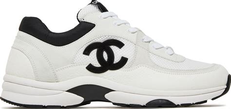 chanel stretch sneakers black|chanel black and white sneakers.